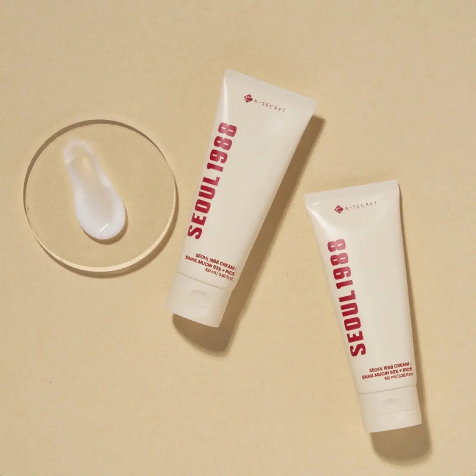 KSECRET - SEOUL 1988 Cream: Snail Mucin 93% + Rice 100mL KSECRET