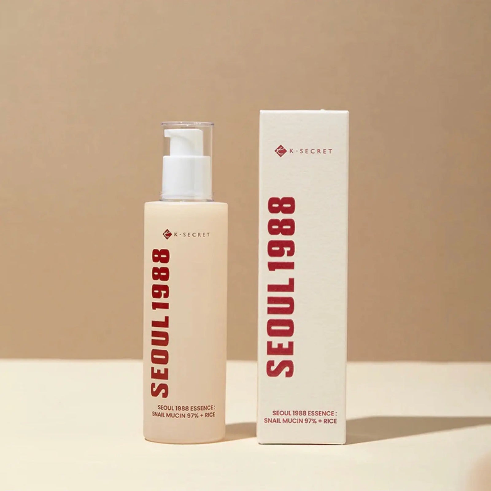 KSECRET - SEOUL 1988 Essence: Snail Mucin 97% + Rice 100mL KSECRET