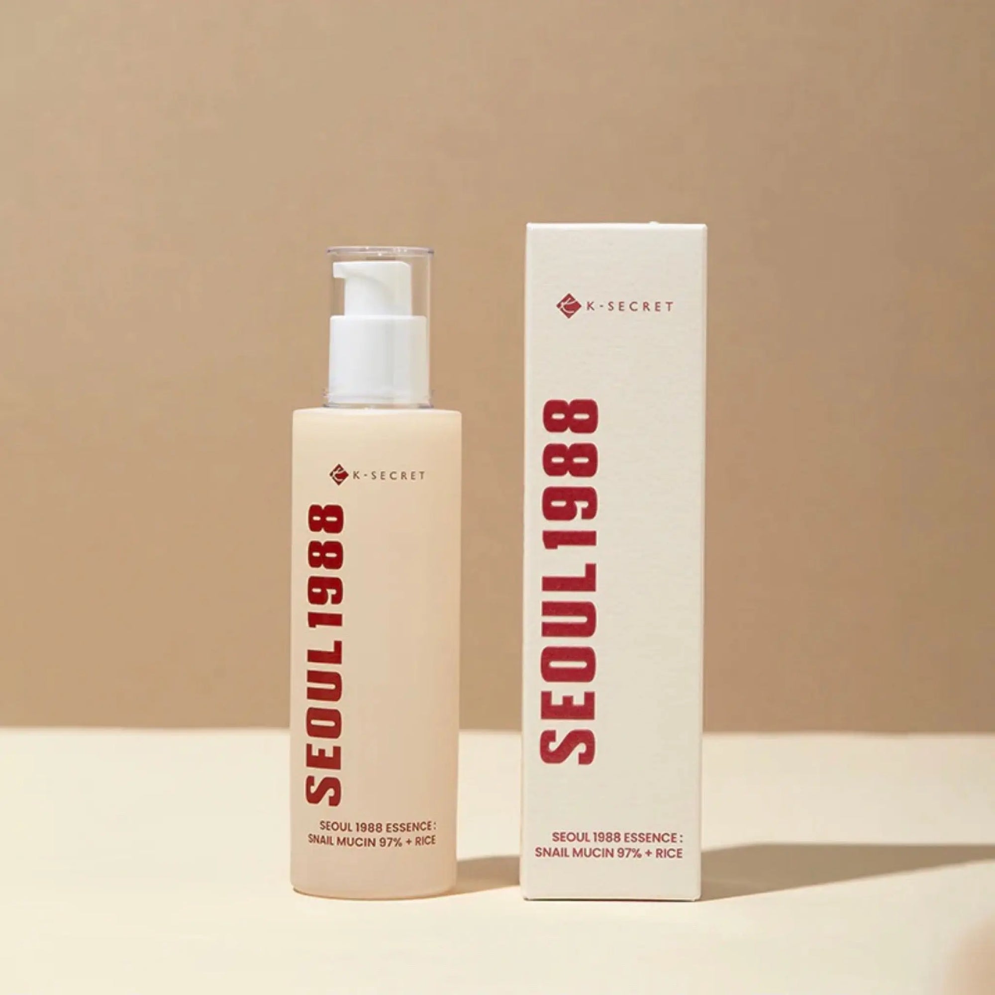 KSECRET - SEOUL 1988 Essence: Snail Mucin 97% + Rice 100mL KSECRET