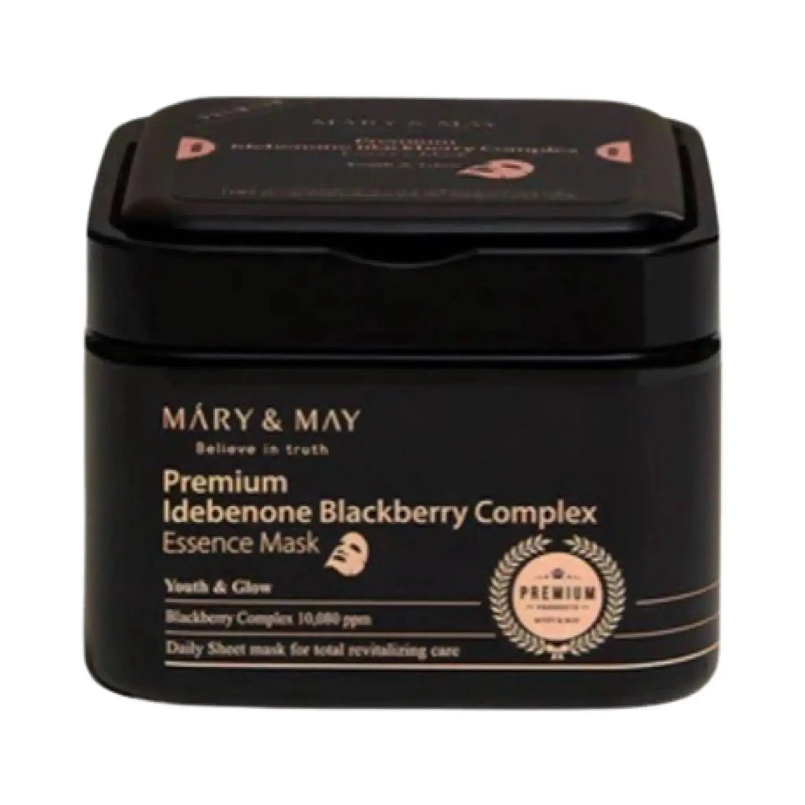 Mary & May - Premium Idebenone Blackberry Complex Essence Mask (20pcs) Mary & May