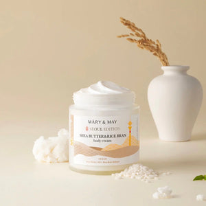 Mary & May - Shea Butter & Rice Bran Body Cream 250mL WanderShop