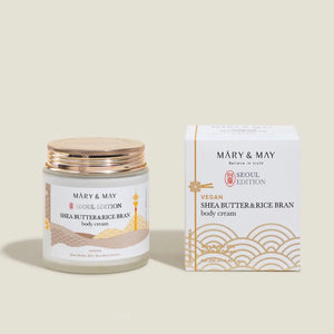 Mary & May - Shea Butter & Rice Bran Body Cream 250mL WanderShop