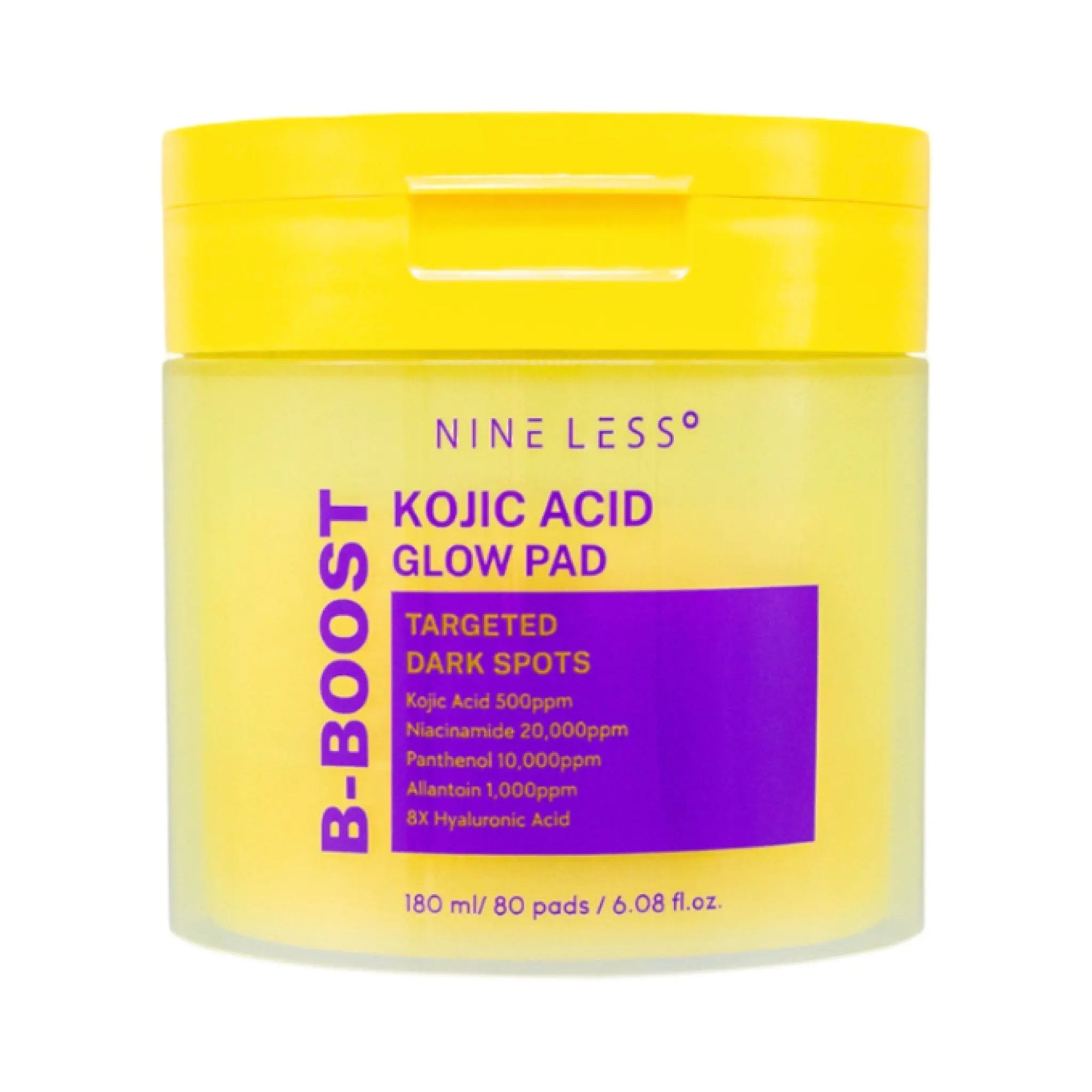[NINE LESS] B-Boost Kojjic Acid Glow Toner Pad (80 pads) Nine Less