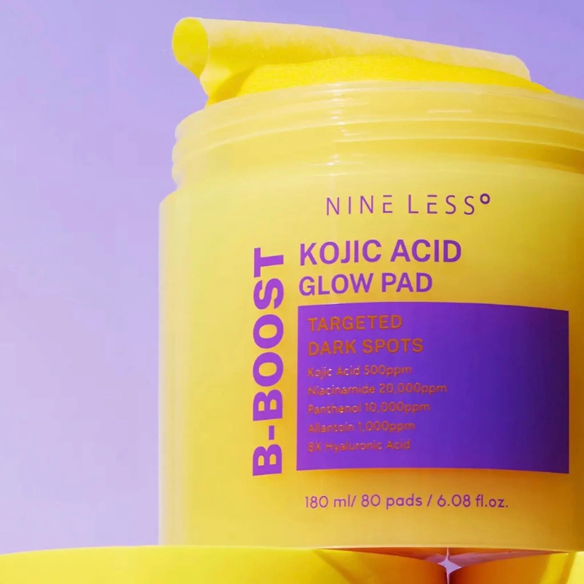 [NINE LESS] B-Boost Kojjic Acid Glow Toner Pad (80 pads) Nine Less