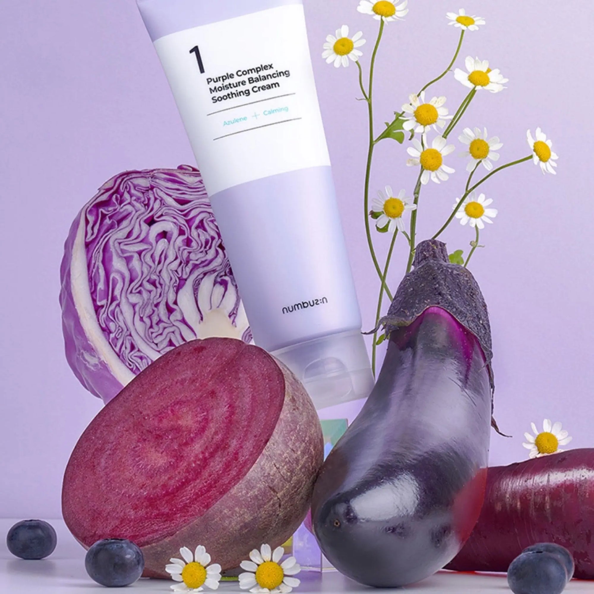 Numbuzin - No.1 Purple Complex Moisture Balancing Soothing Cream 100mL Numbuzin