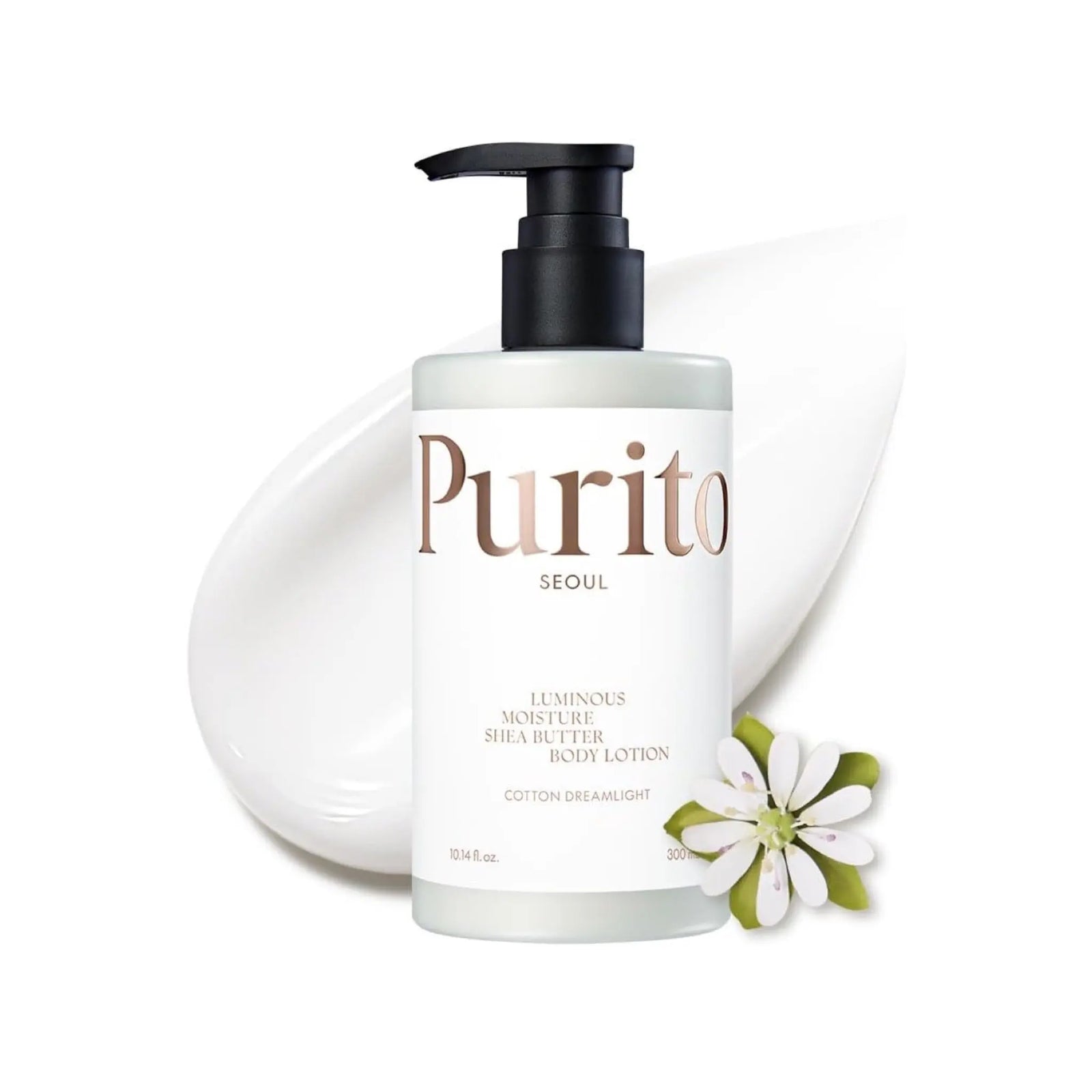 [PURITO SEOUL] Luminous Moisture Shea Butter Body Lotion Cotton Dreamlight 300ml Purito