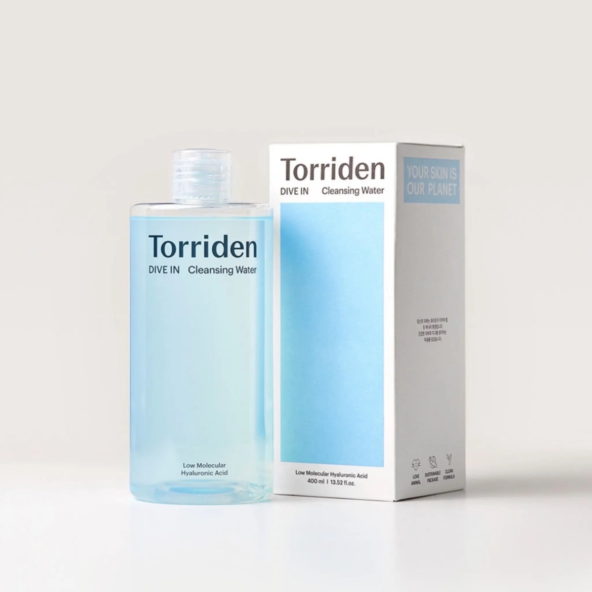 [Torriden] DIVE-IN Low Molecular Hyaluronic Acid Cleansing Water 400ml WanderShop