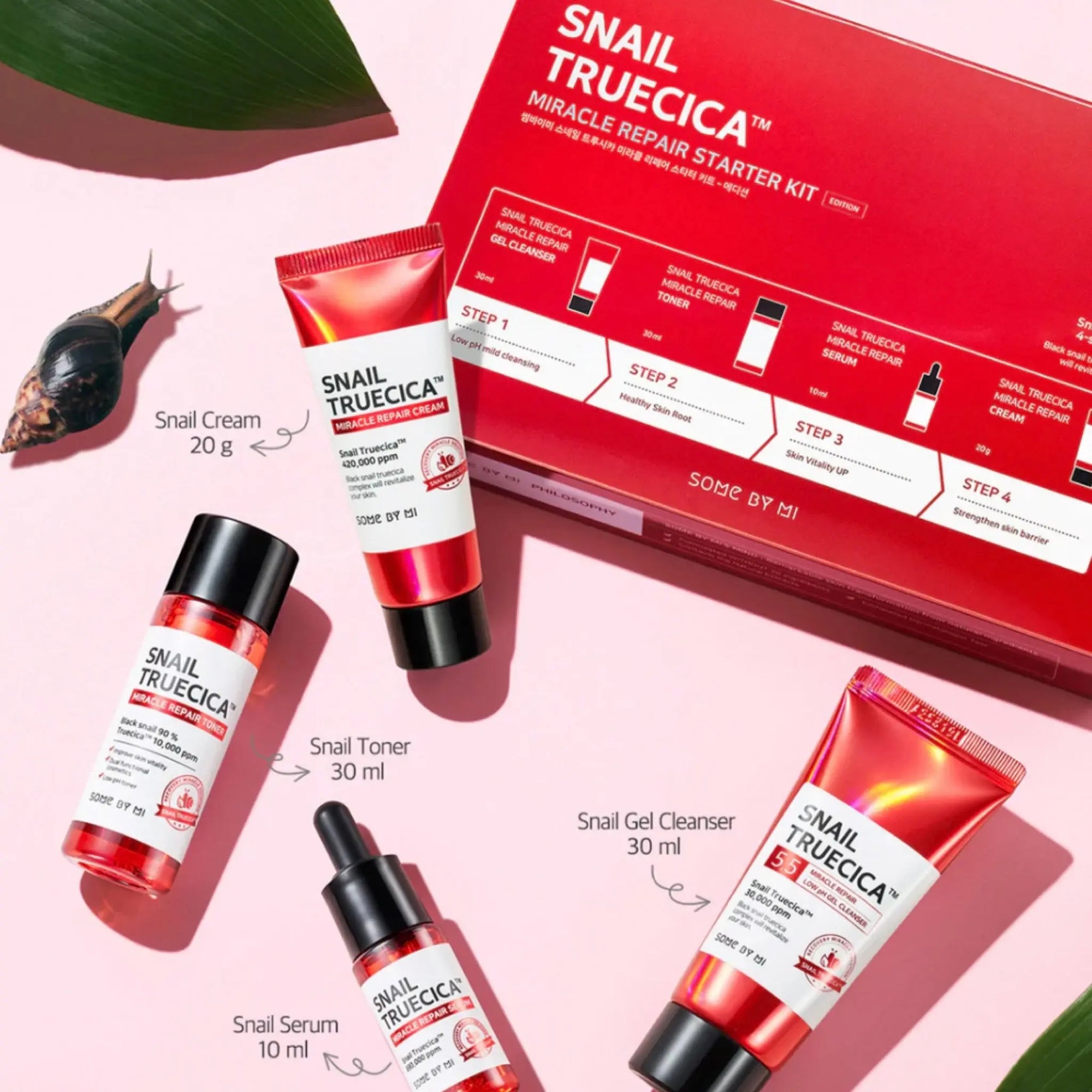 Some By Mi - Snail Truecica Miracle Repair Starter Kit WanderShop