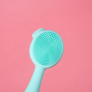 WANDERSHOP - Silicone Gemstone Vibration Heating Facial Brush WanderShop