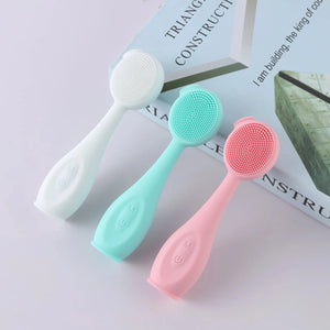 WANDERSHOP - Silicone Gemstone Vibration Heating Facial Brush WanderShop
